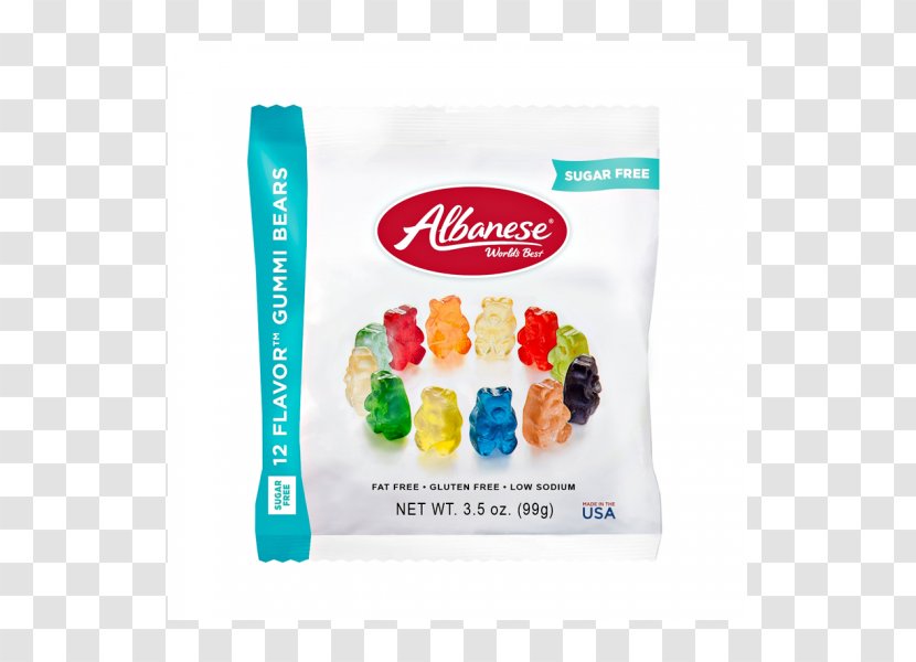 Gummy Bear Gummi Candy Sherbet Albanese Flavor - Ice Cream - Chewing Gum Transparent PNG