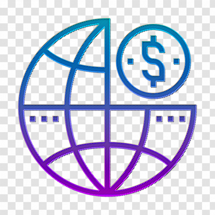 Global Icon Business Management Icon Transparent PNG