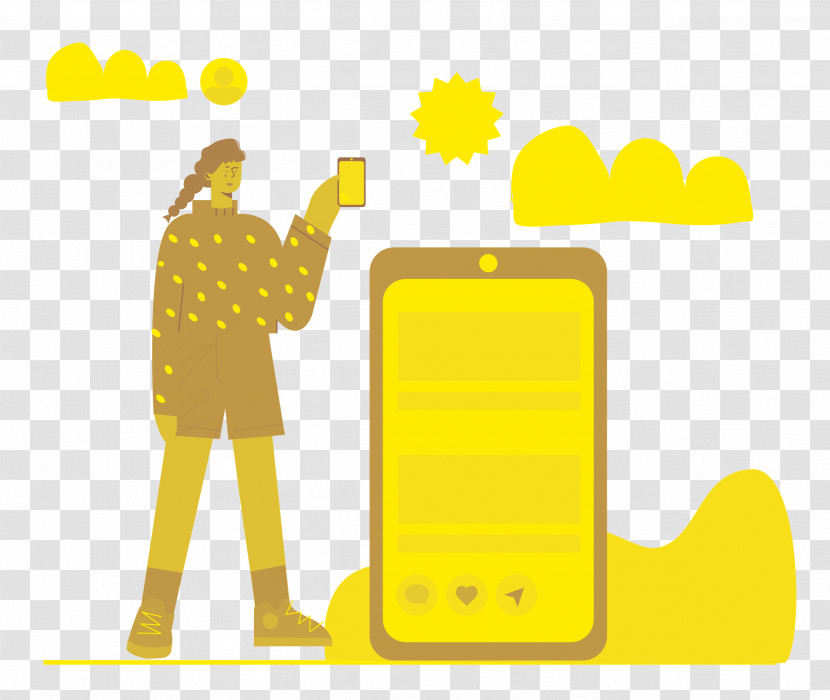 Human Logo Cartoon Line Yellow Transparent PNG