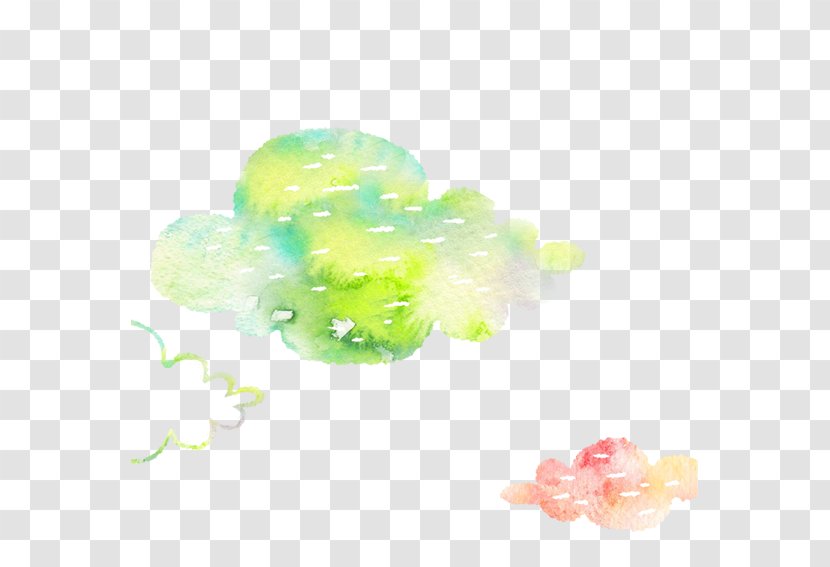 Creative Watercolor Painting Cloud - Drawing - Painted Clouds Transparent PNG