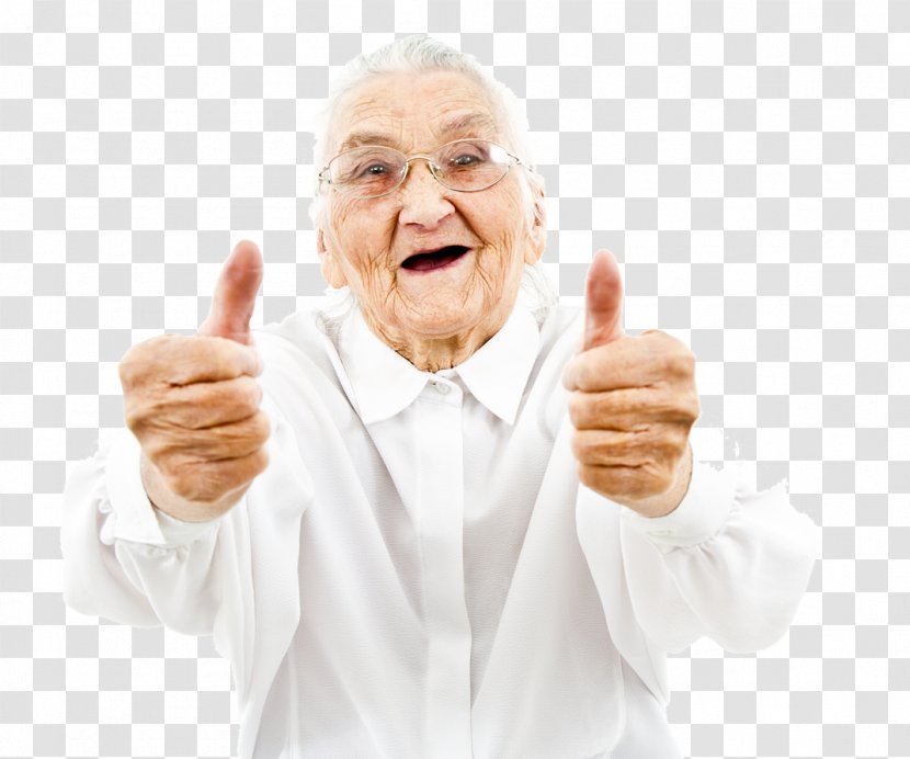 Thumb Signal Stock Photography Old Age Royalty-free Smile - OLD MAN Transparent PNG
