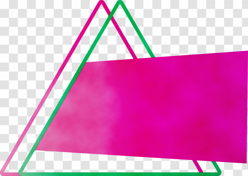 Pink Line Triangle Magenta Triangle Transparent PNG