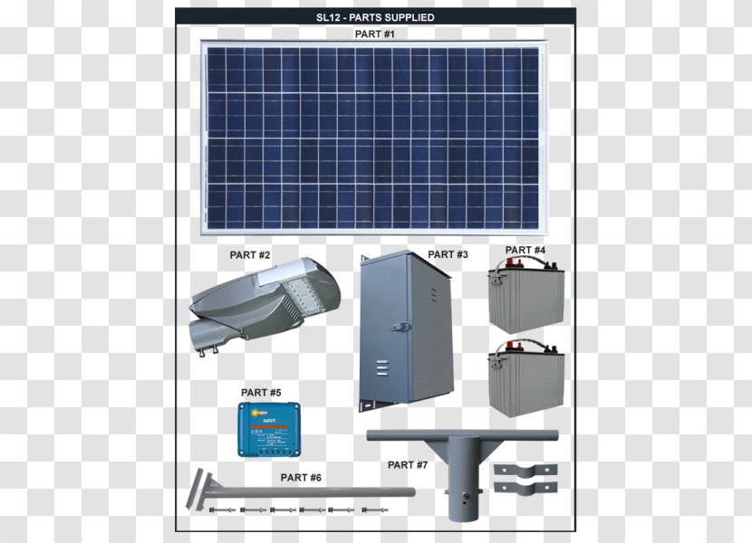 LED Street Light Solar Energy Car Park - Technology Transparent PNG
