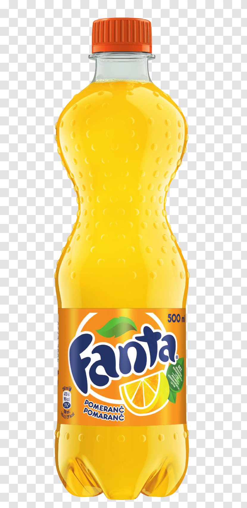 Orange Drink Fizzy Drinks Fanta Soft Juice - Bottle Transparent PNG