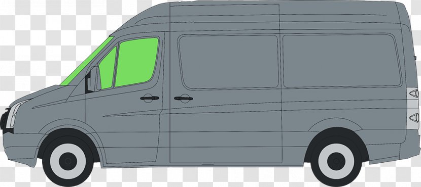 Compact Van Car Commercial Vehicle - Minibus - Volkswagen Crafter Transparent PNG