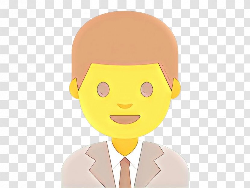 Face Cartoon Yellow Head Animation - Smile Gesture Transparent PNG