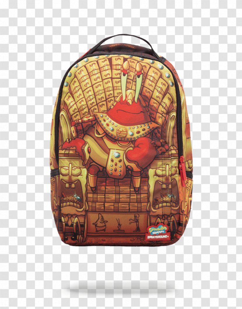 Mr. Krabs Squidward Tentacles Sprayground Backpack Crab - Heart Transparent PNG