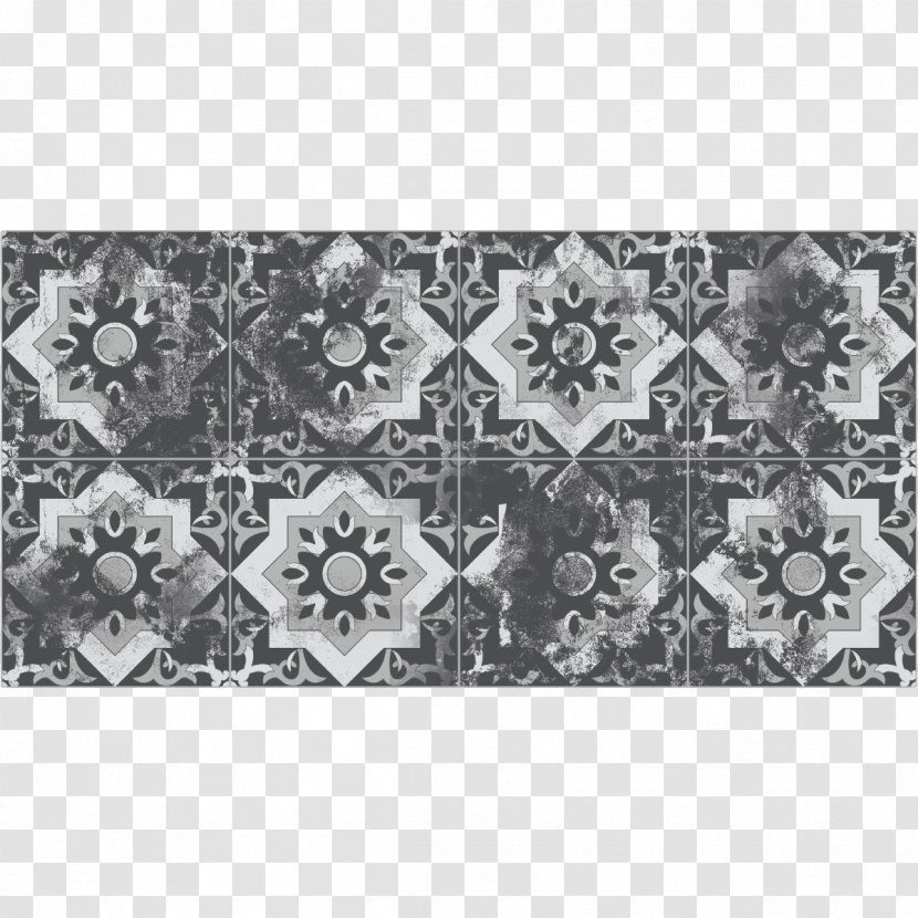 Carrelage Sticker Cement Tile Ceramic - Black - Floor Transparent PNG
