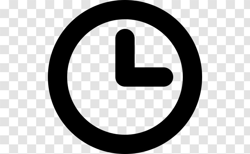 Clock - Time Attendance Clocks - Black And White Transparent PNG