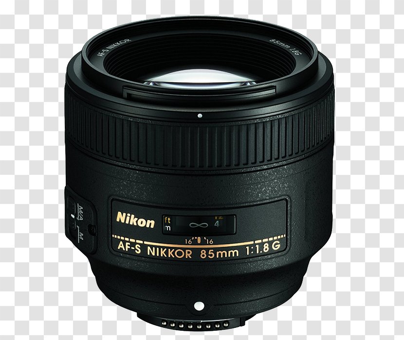 Nikon AF-S Nikkor 85mm F/1.8G DX 35mm Camera Lens F-number ED - Afs Dx F18g Transparent PNG