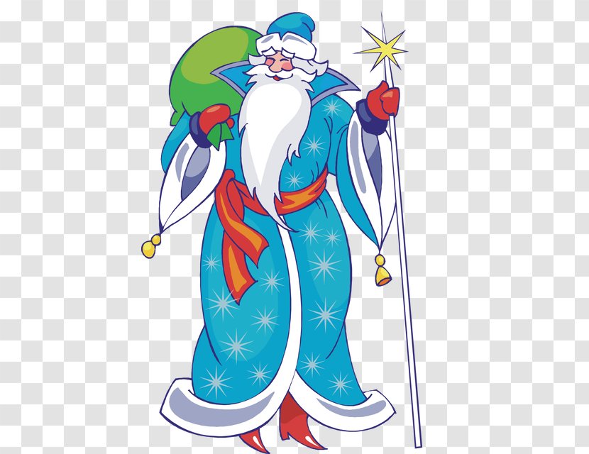 Ded Moroz Snegurochka Santa Claus Ziuzia New Year - Costume Design Transparent PNG