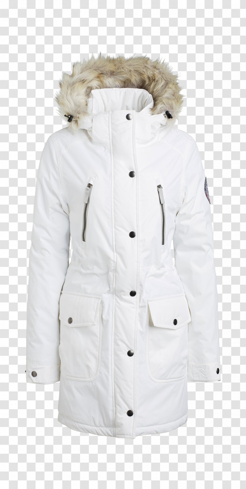 Coat Fur Clothing Jacket Hood - White Transparent PNG