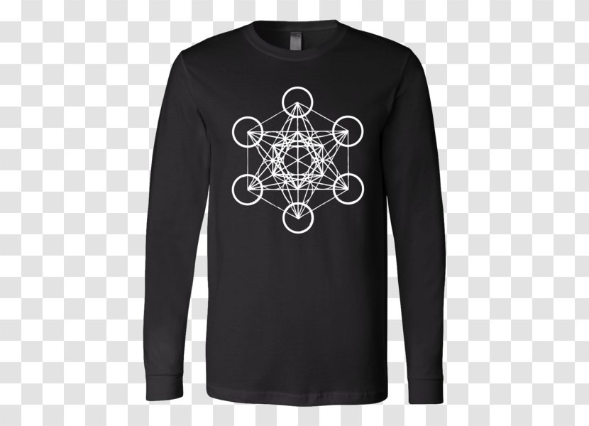 T-shirt Sleeve Hoodie Clothing - White - Sacred Geometry Transparent PNG