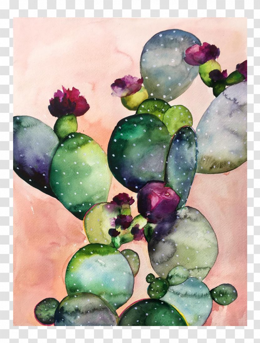 Paper Watercolor Painting Art Printmaking - Plant - Cactus Collection Transparent PNG