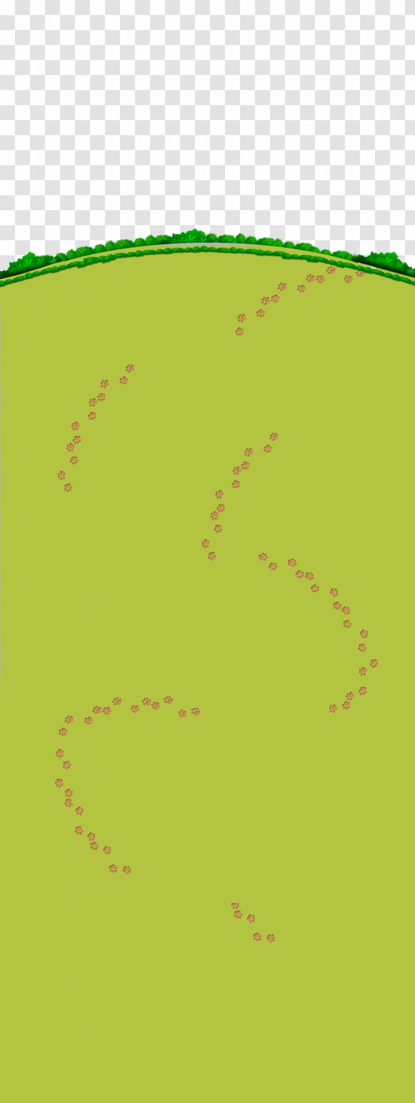 Cartoon Font - Point - Footprints On The Grass Transparent PNG