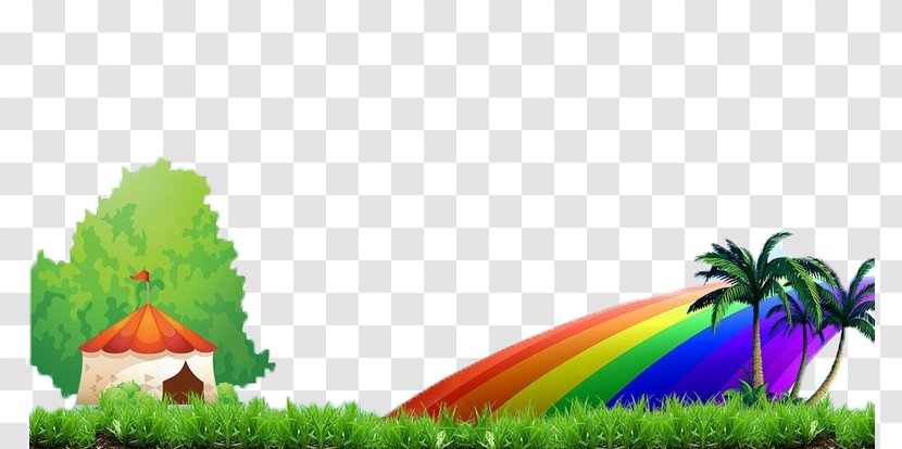 Poster Download Childrens Day - Green - Rainbow Transparent PNG