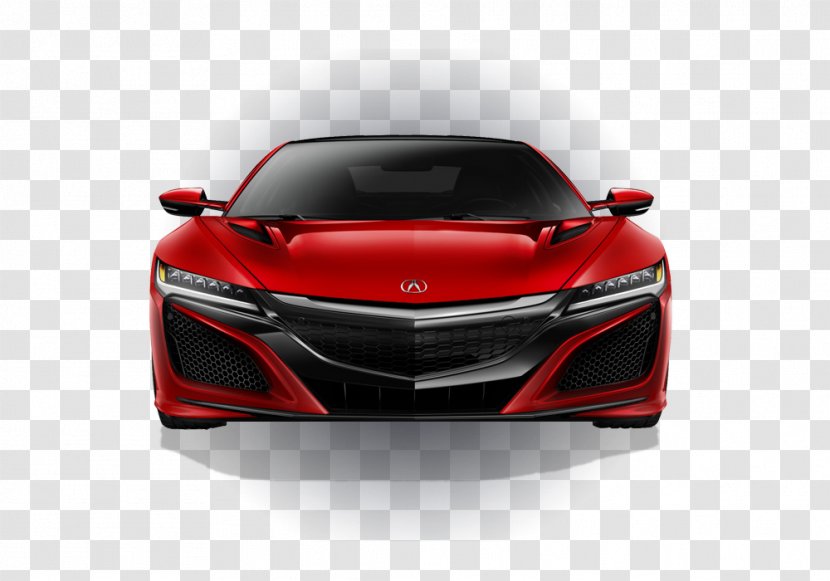 2017 Acura NSX Sports Car MDX - Red Transparent PNG