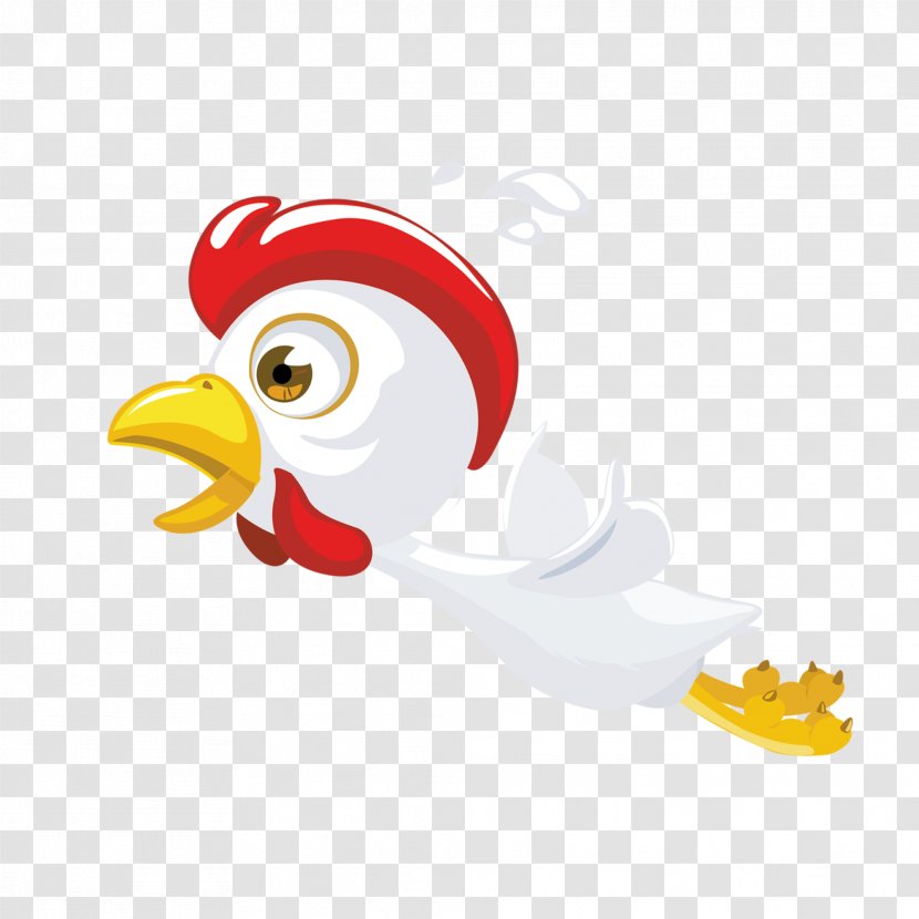 Rooster Chicken Bird Clip Art - Ducks Geese And Swans - A Flying Transparent PNG
