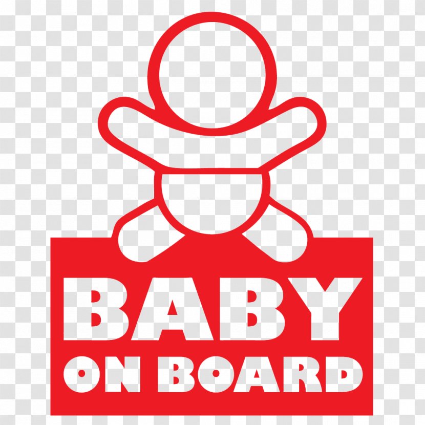 Car Baby On Board Sticker Decal Infant - Driving Transparent PNG