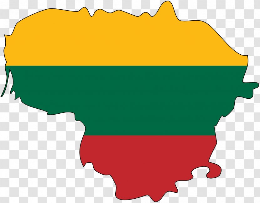 Flag Of Lithuania Map Lithuanian - Yellow - Depilation Transparent PNG