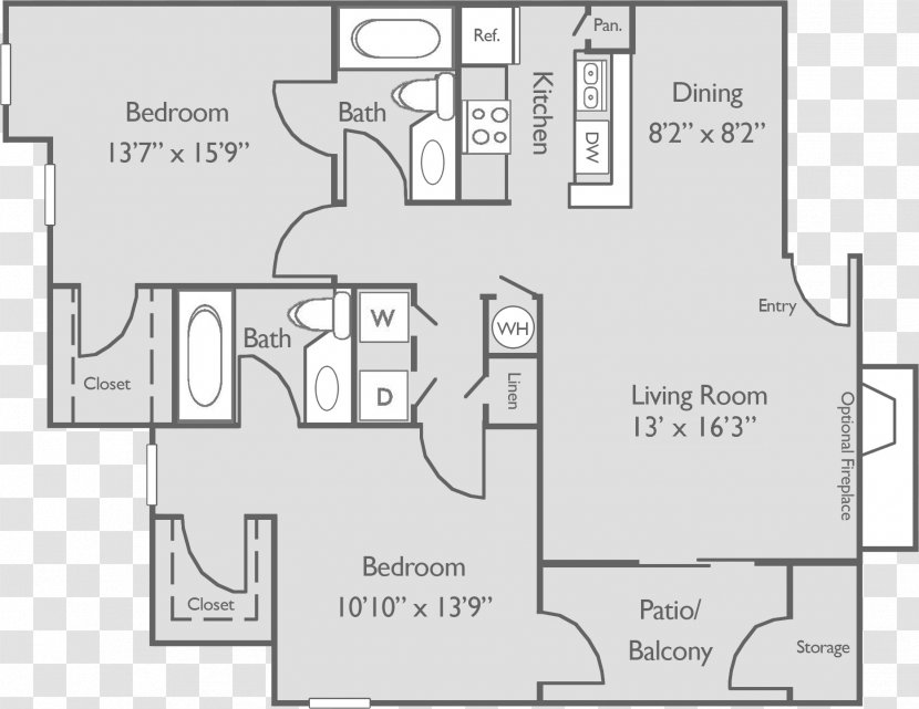 Paces River Apartments Avenue Floor Plan Renting - Text - Material Transparent PNG