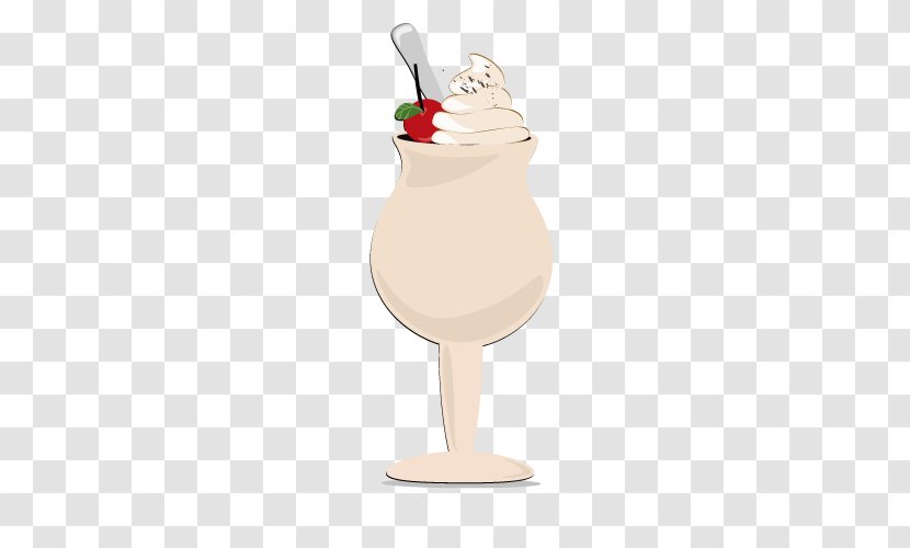Ice Cream Cone Chicken Wine Glass - Tableware - Drinks Vector Cherry Transparent PNG
