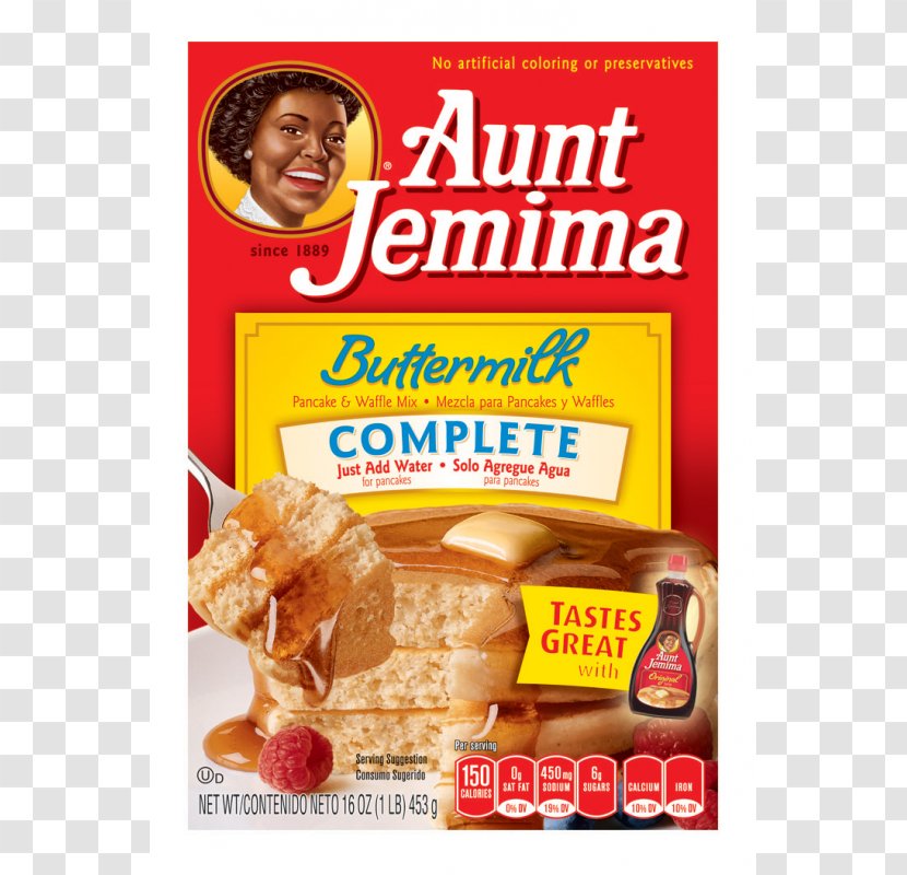 Pancake Waffle Buttermilk Aunt Jemima Breakfast - Mix Transparent PNG