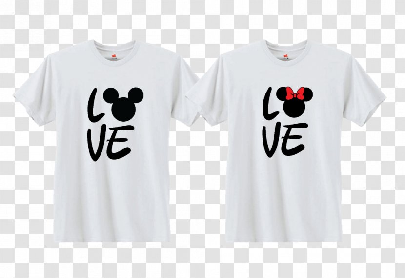 T-shirt Mickey Mouse Clothing Couple Transparent PNG