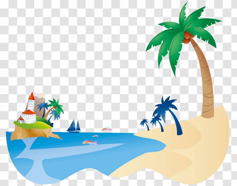 Coconut Drawing Clip Art - Can Stock Photo - Beach Style Transparent PNG