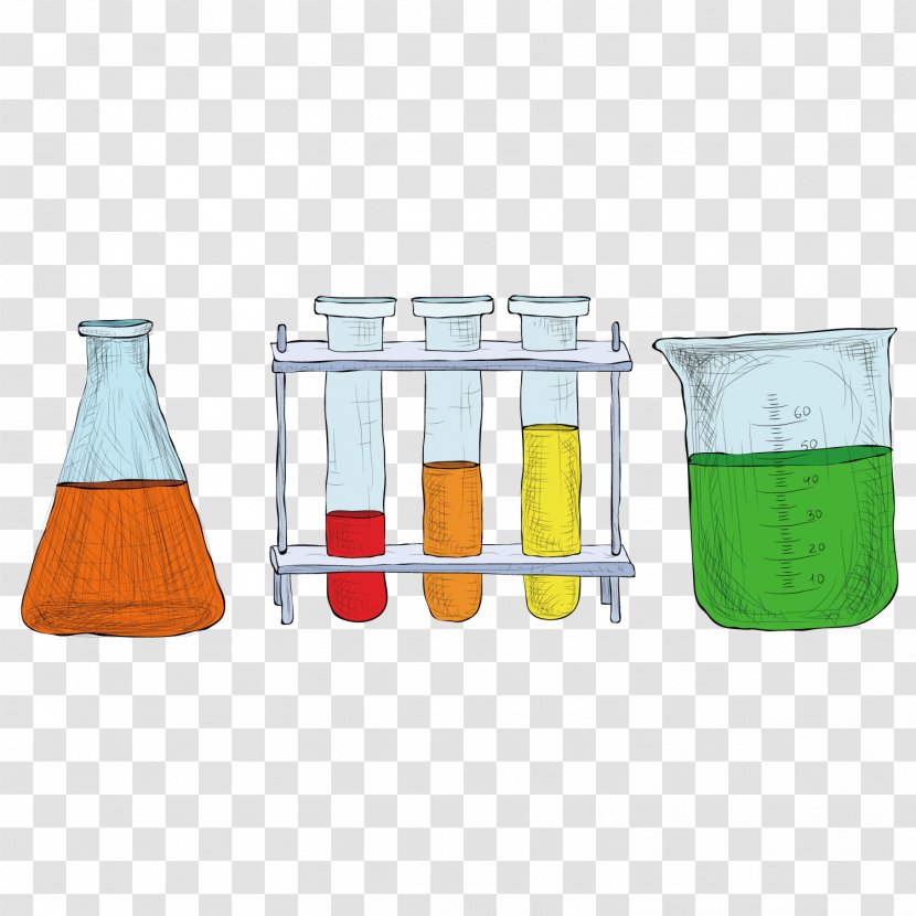 Chemistry Experiment Science - Bottle - Hand-painted Container Transparent PNG
