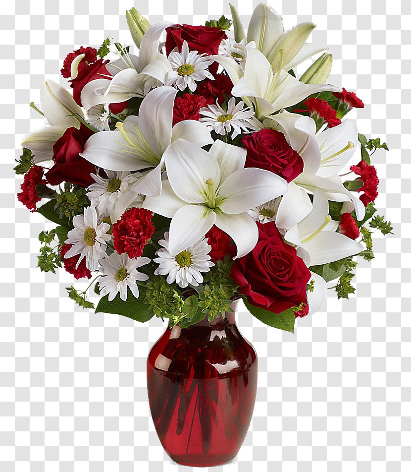 Valentine's Day Floristry Flower Bouquet Rose Transparent PNG