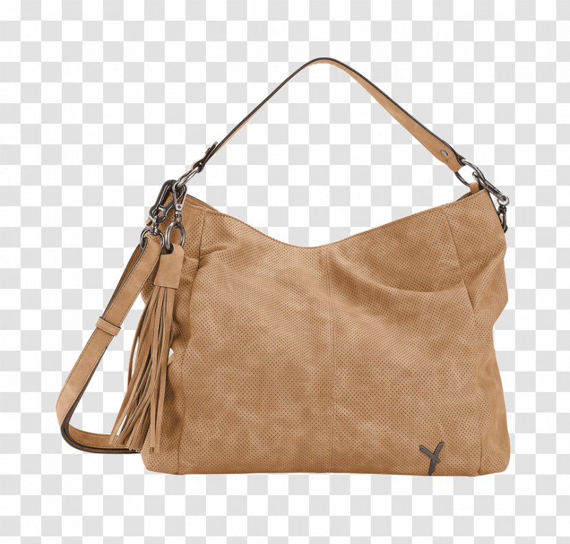 Hobo Bag Leather Shoulder Handbag - Beige Transparent PNG