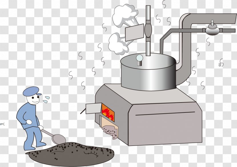 Furnace Boiler Heat - Heating System - Vector Hand-painted Stove Transparent PNG