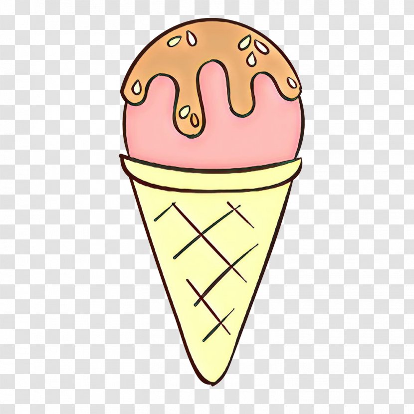 Ice Cream Cone Background - Cartoon - American Food Chocolate Transparent  PNG