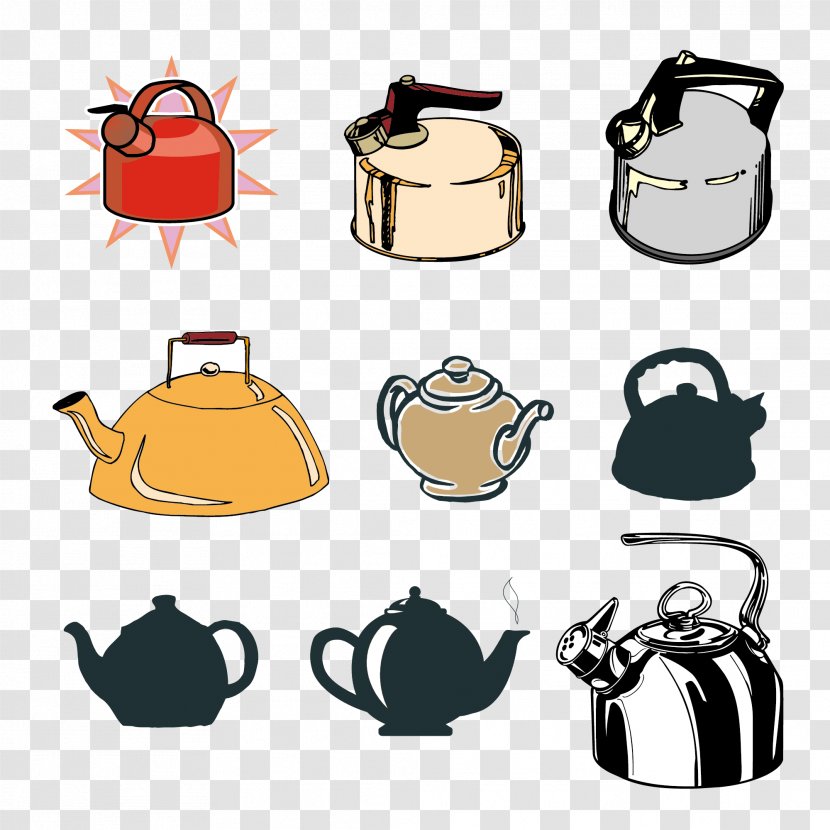 Indian Kettles Electric Kettle Euclidean Vector - Product Design - Material Collection Transparent PNG