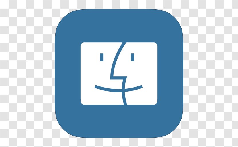 Blue Area Text Brand - Macos - MetroUI Folder OS Mac Finder Transparent PNG