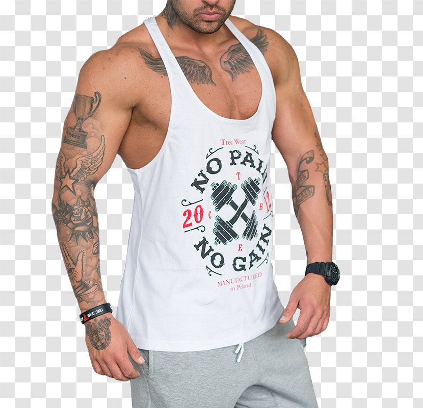 T-shirt Trec Nutrition Stringer Top Clothing - Silhouette Transparent PNG