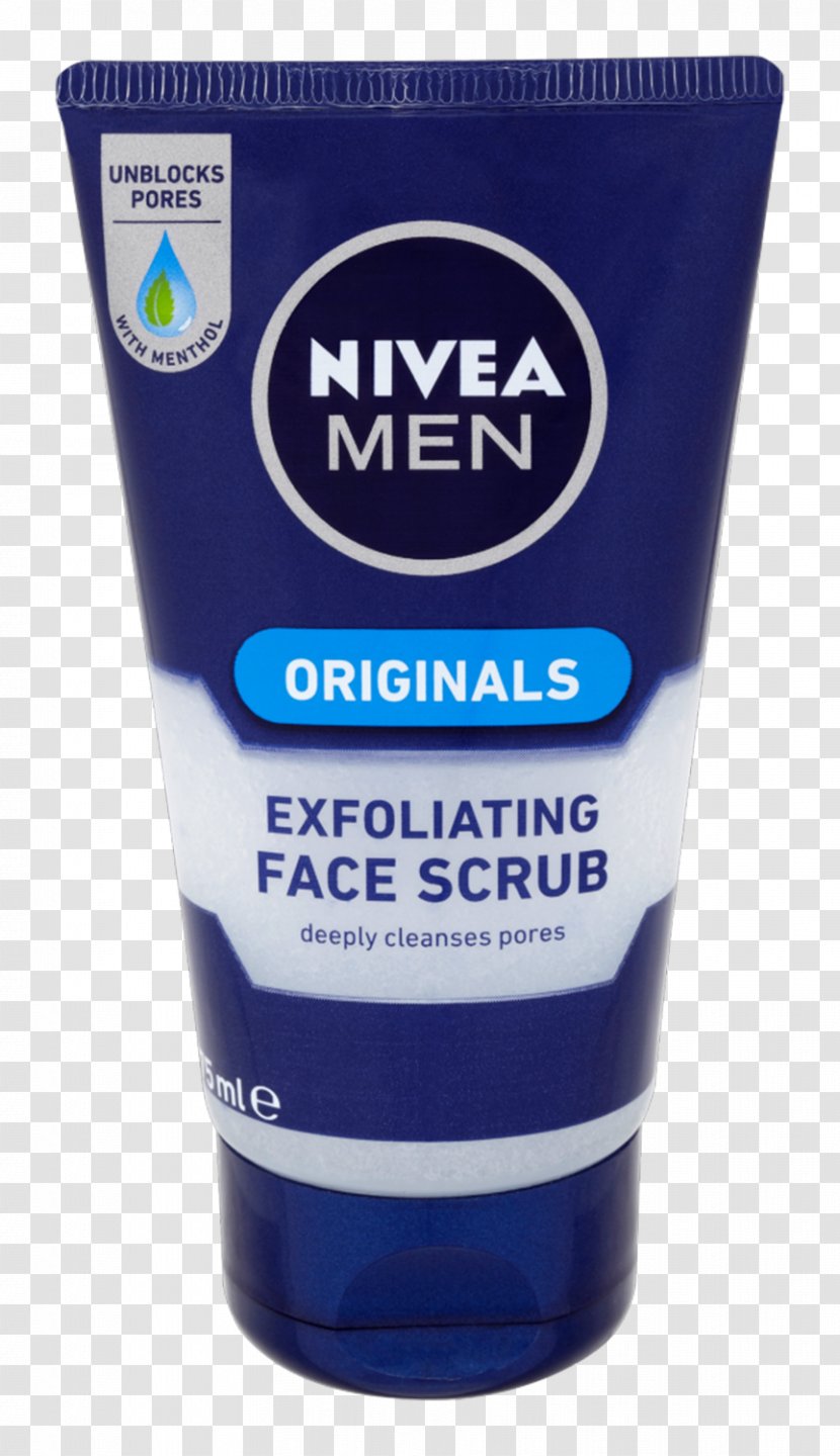 Lotion Cleanser Nivea Exfoliation Amazon.com - Men Active Energy Gesichtspflege Creme - Face Scrub Transparent PNG