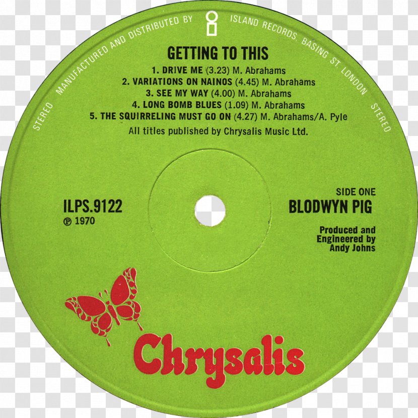 Chrysalis Records Jethro Tull Songs From The Wood Album Record Label - Heart Transparent PNG
