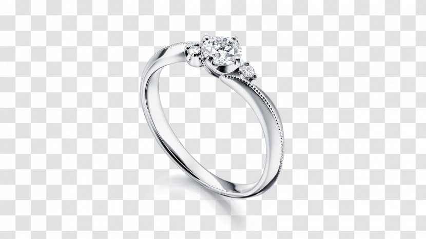 Wedding Ring Platinum Diamond Transparent PNG