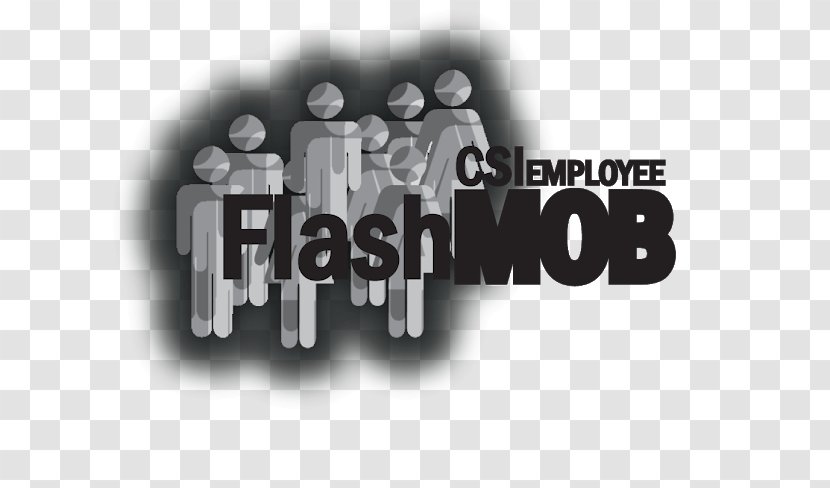 Logo Brand White Font - Text - Flash Mob Transparent PNG