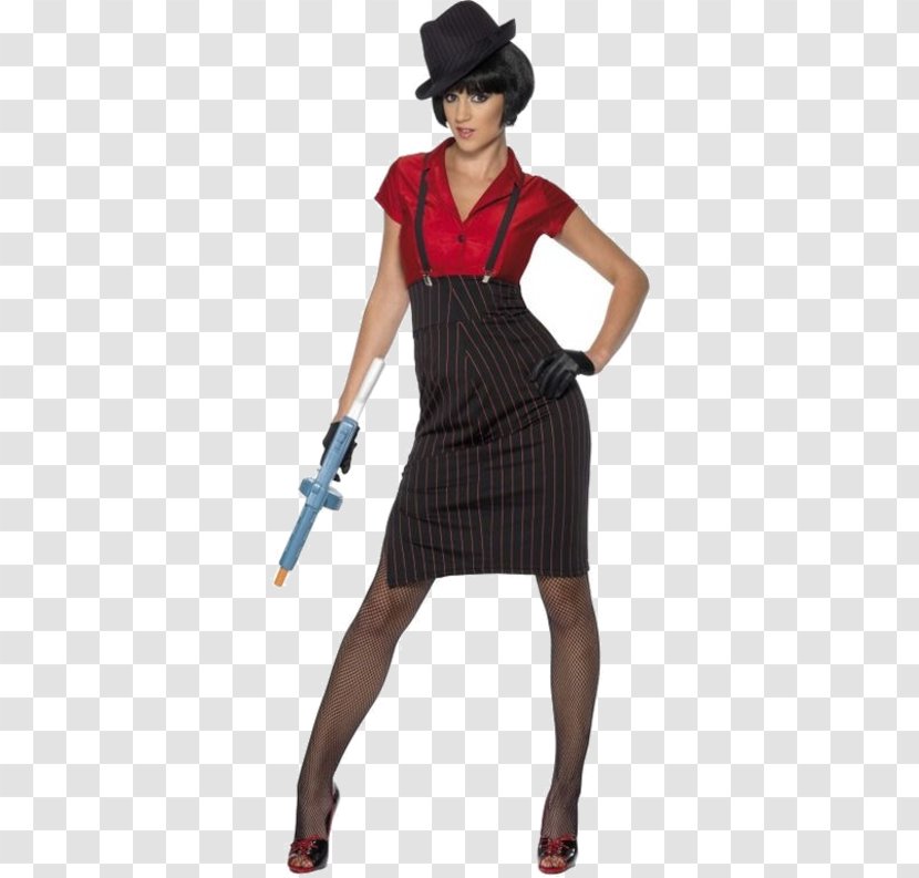 1920s Costume Party Gangster Gun Moll - Clothing Sizes - Oktoberfest Woman Transparent PNG