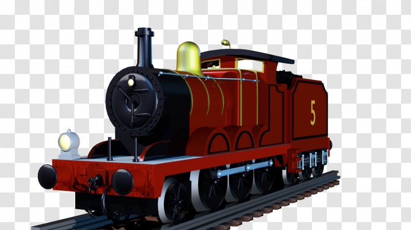 James The Red Engine Train Diesel Steam Locomotive - Scale Model Transparent PNG