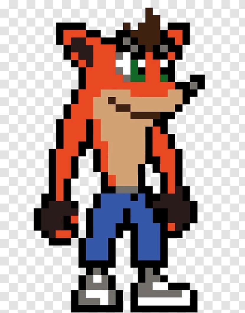 Crash Bandicoot Aku Bead Pixel Art Uka - Symbol Transparent PNG