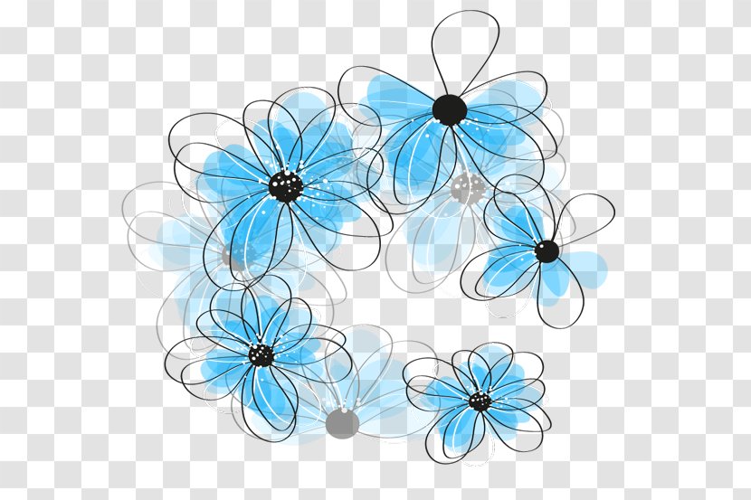 Blue Butterfly Flower - Petal Transparent PNG