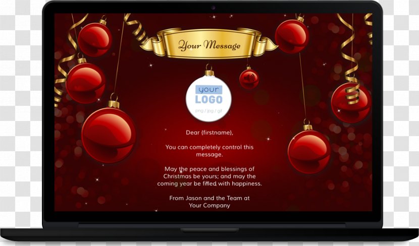 E-card Christmas Business Corporation Banner - Multimedia Transparent PNG