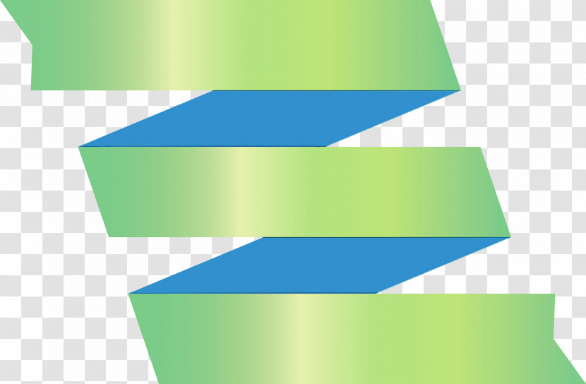 Green Blue Line Font Transparent PNG
