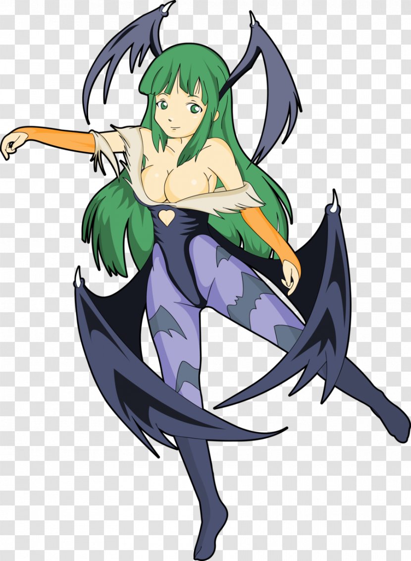 DeviantArt Fan Art Digital - Silhouette - Morrigan Transparent PNG