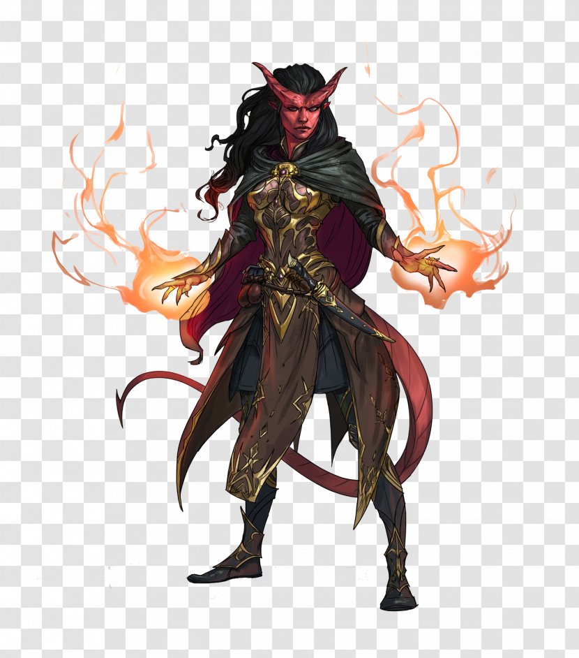 Dungeons & Dragons Tiefling Player Character Warlock Demon - Elf - And Transparent PNG