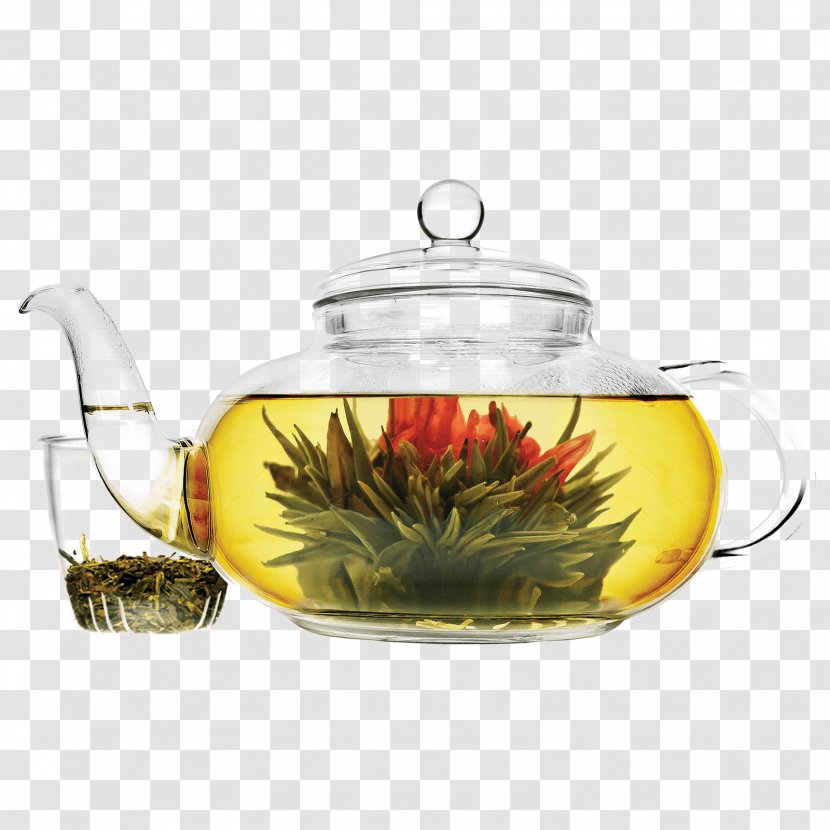 Flowering Tea Green Infuser Teapot - Flower Transparent PNG